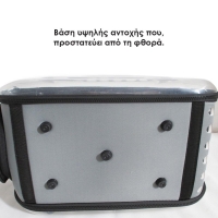 Τσάντα μεταφοράς κατοικιδίου PET διαφανής γκρι Υ28.5×42×32εκ.