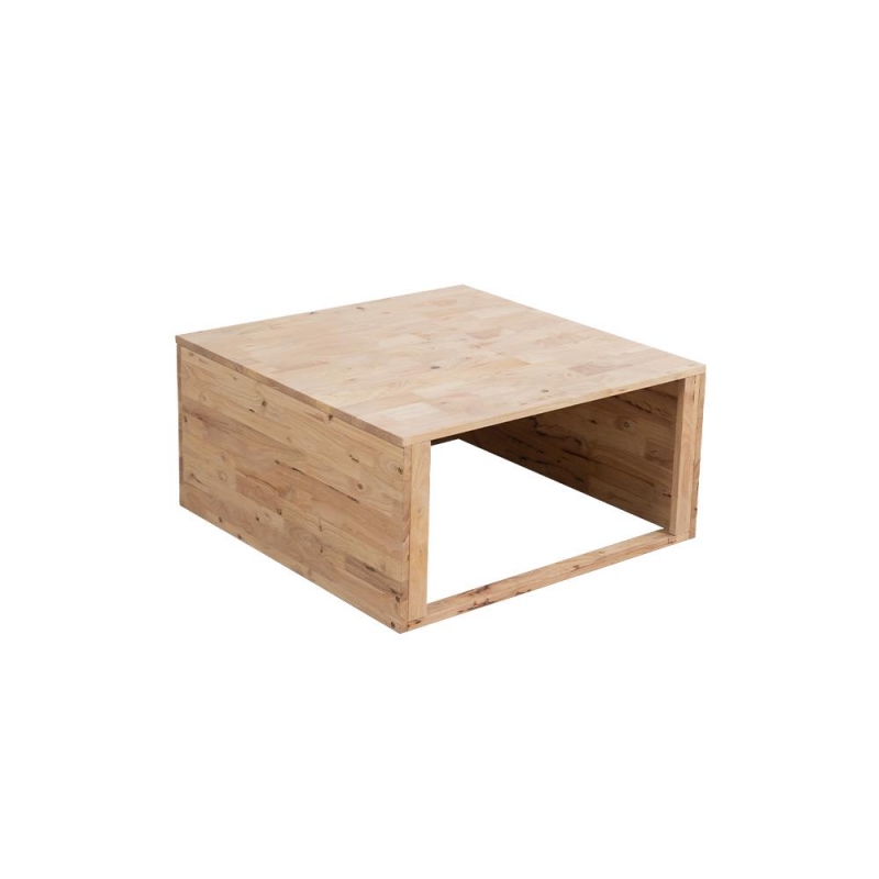 Ξύλινο κουτί με καπάκι Nextdeco Natural Υ39x80x80εκ.