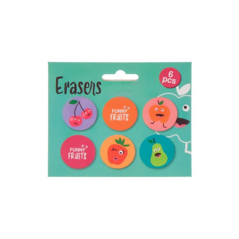 Σβήστρες Funny fruit 6 τεμαχίων