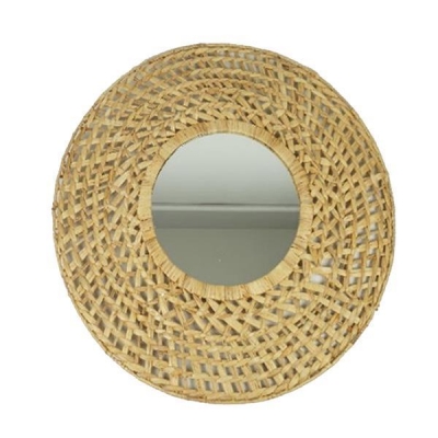Καθρέφτης στρόγγυλος BOHO Ø50εκ. με μεταλλικό πλαίσιο, από rattan επενδεδυμένος με φυσικές θαλάσσιες ίνες. Καθρέφτης στρόγγυλος BOHO Ø50εκ. με μεταλλικό πλαίσιο, από rattan επενδεδυμένος με φυσικές θαλάσσιες ίνες.
