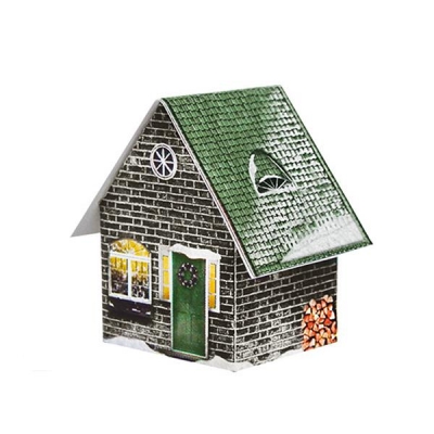 Μοντέλα με κοπτικά από χαρτί 250γρ. "Χριστουγεννιάτικα κτίρια" 21x29.7εκ. (PM-0005)