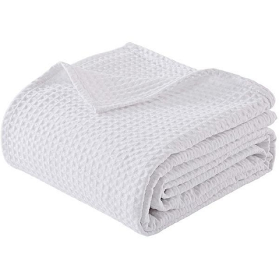 Κουβέρτα "Pablo" πικέ 100% βαμβακερή λευκή 220x240εκ.