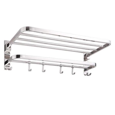 Κρεμάστρα επιτοίχια inox Υ18,6x80x23εκ.