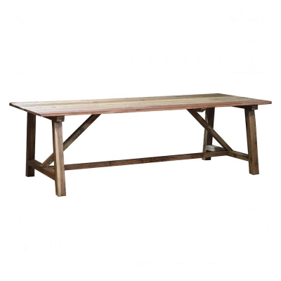 Τραπέζι Nextdeco Tribeca ανακυκλωμένο ξύλο teak - mahoni Υ73x90x180εκ.