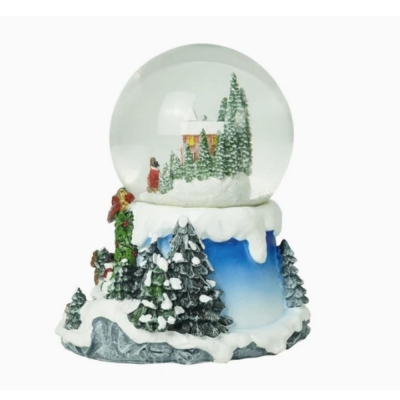 Χριστουγεννιάτικη χιονόμπαλα με μουσική, Υ19,5x18x18εκ. Χριστουγεννιάτικη χιονόμπαλα με μουσική, Υ19,5x18x18εκ.