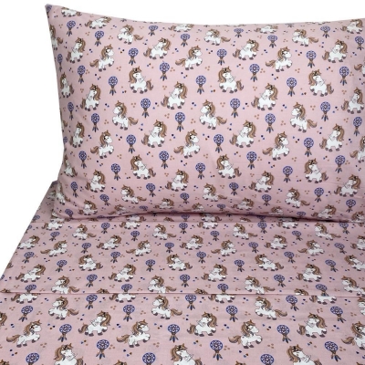 Σετ παιδικά σεντόνια μονά unicorn από 100% βαμβάκι 175x260εκ. Σετ παιδικά σεντόνια μονά unicorn από 100% βαμβάκι 175x260εκ.
