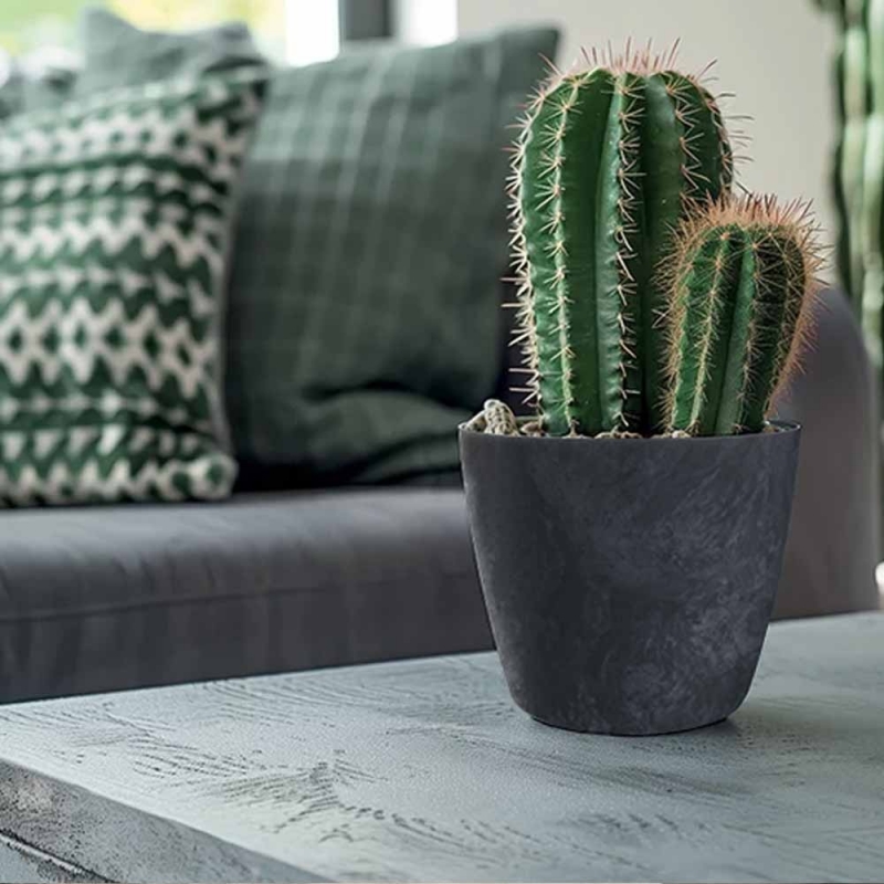 Γλάστρα - κασπώ Beton effect ανθρακί Y14,5xΦ15,8εκ. Γλάστρα - κασπώ Beton effect ανθρακί Y14,5xΦ15,8εκ.