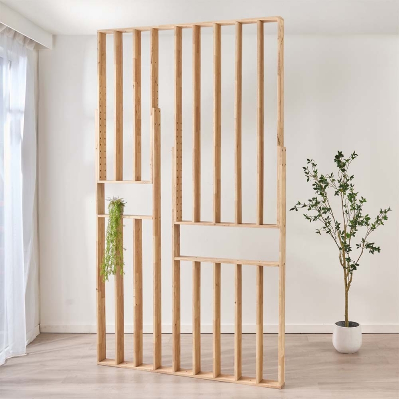 Διαχωριστικό χώρου Nextdeco Natural μασίφ ξύλο Υ240×150×10εκ.