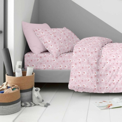 Σετ παιδικά σεντόνια μονά swan II από 100% βαμβάκι 170x260εκ. Σετ παιδικά σεντόνια μονά swan II από 100% βαμβάκι 170x260εκ.