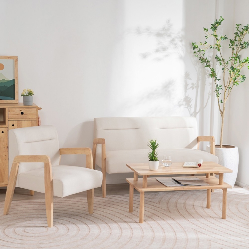 Πολυθρόνα Nextdeco Natural μασίφ ξύλο λευκή Υ78,5x58x72,5εκ. Πολυθρόνα Nextdeco Natural μασίφ ξύλο λευκή Υ78,5x58x72,5εκ.
