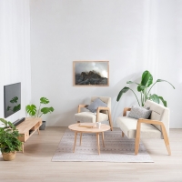 Πολυθρόνα Nextdeco Natural μασίφ ξύλο λευκή Υ78,5x58x72,5εκ. Πολυθρόνα Nextdeco Natural μασίφ ξύλο λευκή Υ78,5x58x72,5εκ.