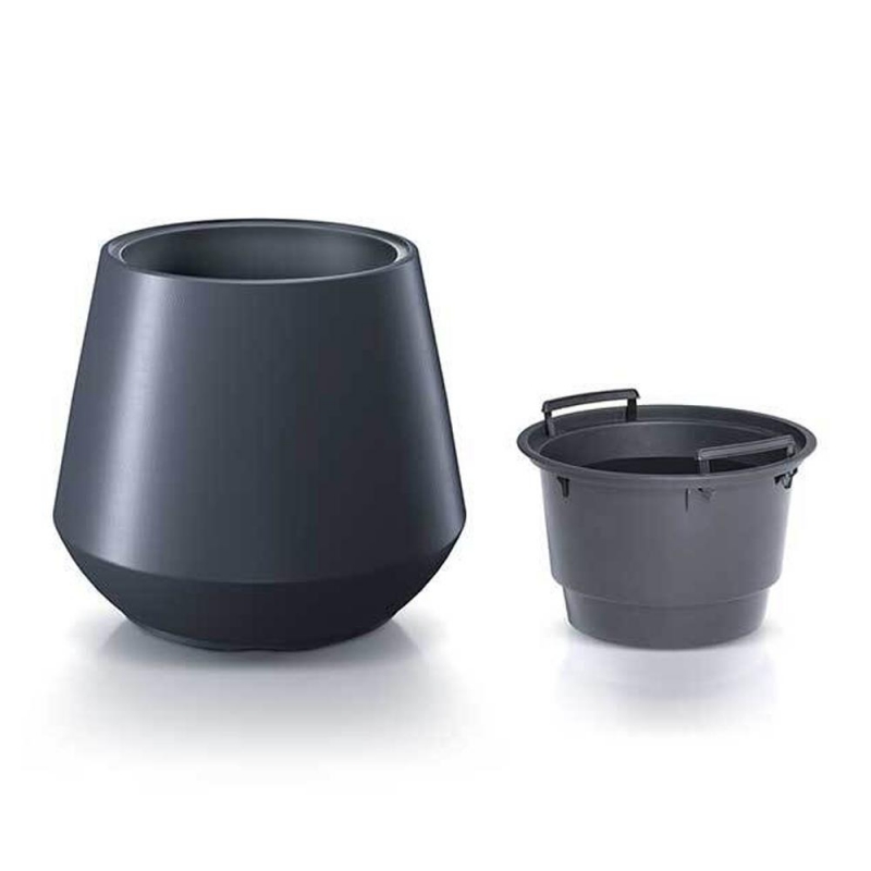 Γλάστρα - κασπώ Heos ανθρακί Υ35xΦ39,5εκ Γλάστρα - κασπώ Heos ανθρακί Υ35xΦ39,5εκ