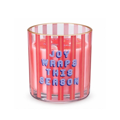 Αρωματικό κερί σε γυάλινο δοχείο Neon Mulled Wine 10x10εκ.