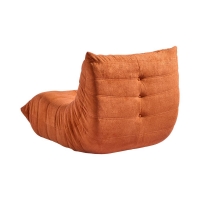 Compressed Nextdeco πολυθρόνα Togo πορτοκαλί Υ70x85x103εκ. Compressed Nextdeco πολυθρόνα Togo πορτοκαλί Υ70x85x103εκ.