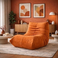 Compressed Nextdeco πολυθρόνα Togo πορτοκαλί Υ70x85x103εκ. Compressed Nextdeco πολυθρόνα Togo πορτοκαλί Υ70x85x103εκ.