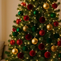 Σετ 16 χριστουγεννιάτικες μπάλες χρυσές Ø8εκ. Σετ 16 χριστουγεννιάτικες μπάλες χρυσές Ø8εκ.