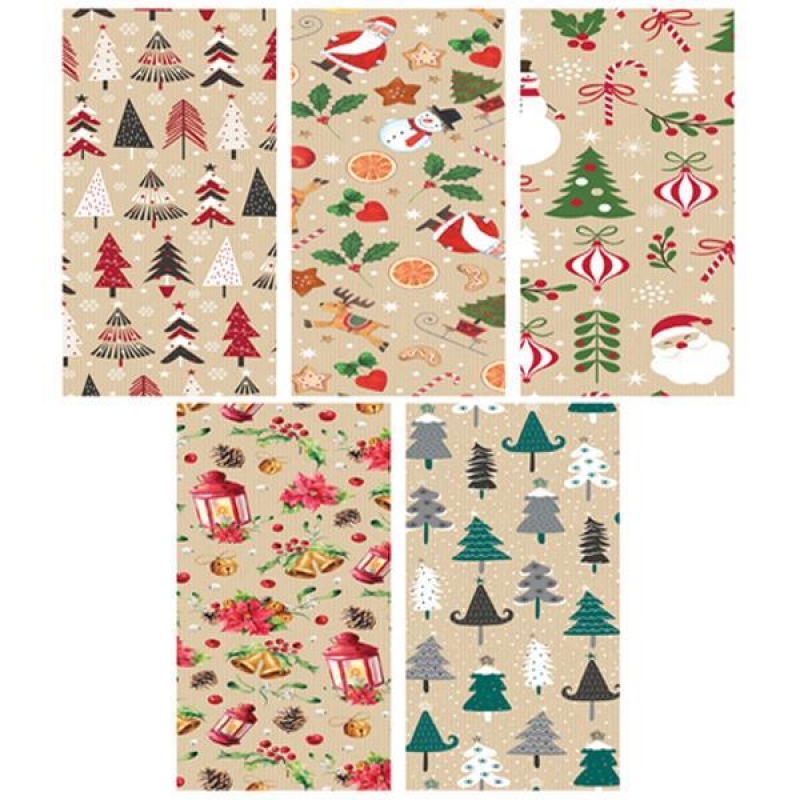 Χαρτί περιτυλίγματος ρολό 70x200εκ. "Mix Christmas 5" (P2_KRAFT_GW_4) Χαρτί περιτυλίγματος ρολό 70x200εκ. "Mix Christmas 5" (P2_KRAFT_GW_4)
