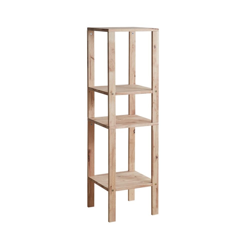 Έπιπλο πολλαπλών χρήσεων Nextdeco Natural μασίφ ξύλο 2 τεμάχια Υ60x35x35εκ.