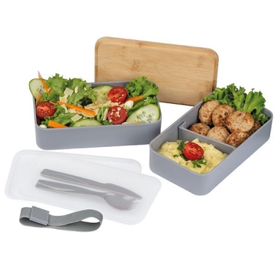 Lunch Box eco με σετ μαχαιροπίρουνα 18,6x10,6x9,8εκ.