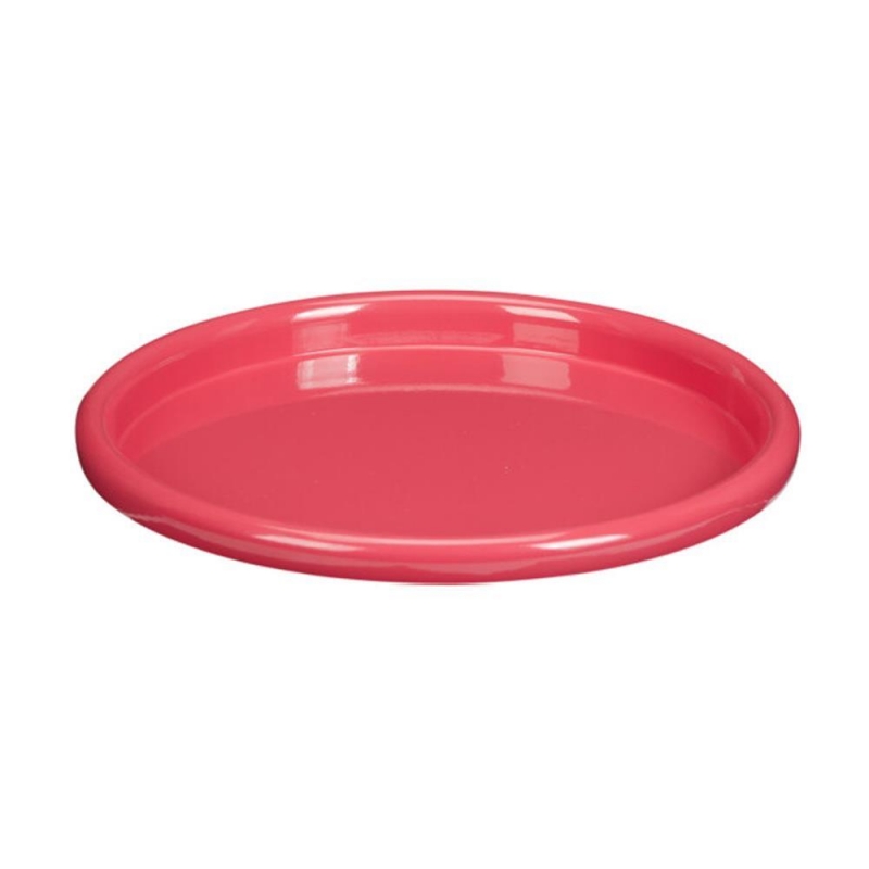 Δίσκος μεταλλικός ροζ 31,5×31,5×2,5εκ.