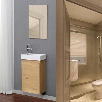 Σετ μπάνιου Nextdeco ντουλάπι με νιπτήρα - καθρέφτη Y60x38.5x21.2εκ. - Υ60x38.3εκ Σετ μπάνιου Nextdeco ντουλάπι με νιπτήρα - καθρέφτη Y60x38.5x21.2εκ. - Υ60x38.3εκ