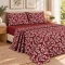 Σετ υπέρδιπλα σεντόνια Irida redwine από 100% βαμβάκι 245x260εκ.