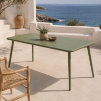 Τραπέζι Nextdeco μεταλλικό πράσινο 140x70xΥ75εκ. Τραπέζι Nextdeco μεταλλικό πράσινο 140x70xΥ75εκ.