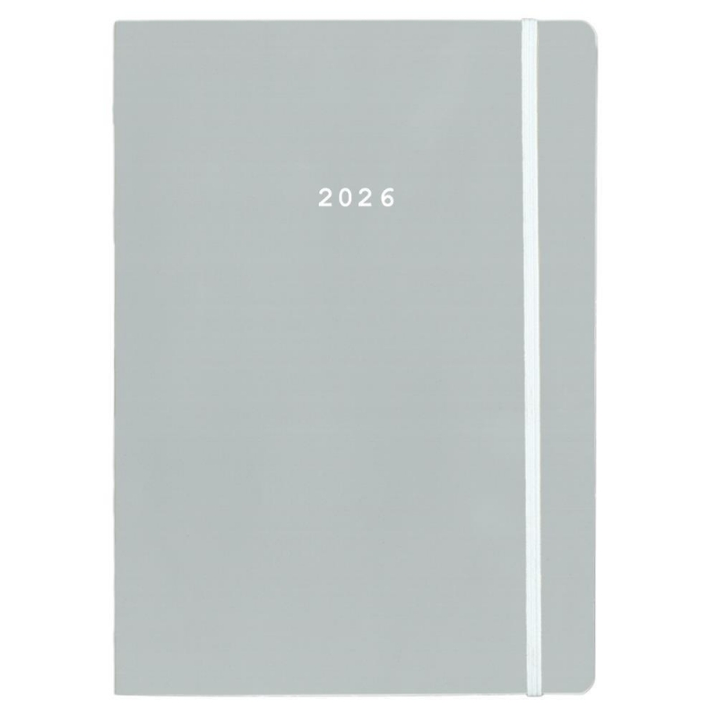 Next ημερολόγιο 2026 Pastel ημερήσιο flexi γκρι με λάστιχο 12x17εκ. Next ημερολόγιο 2026 Pastel ημερήσιο flexi γκρι με λάστιχο 12x17εκ.