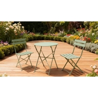 Σετ 3τμχ Nextdeco μεταλλικό πράσινο Υ82εκ.