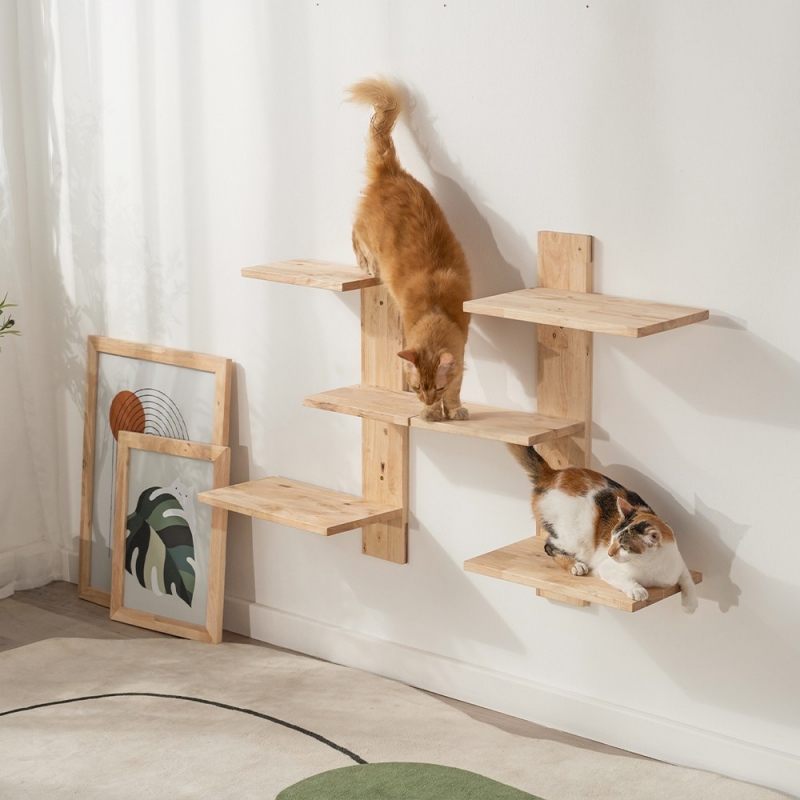 Ράφια αναρρίχησης Nextdeco Natural μασίφ ξύλο Υ150x68x31,8εκ.