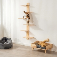 Ράφια αναρρίχησης Nextdeco Natural μασίφ ξύλο Υ150x68x31,8εκ.