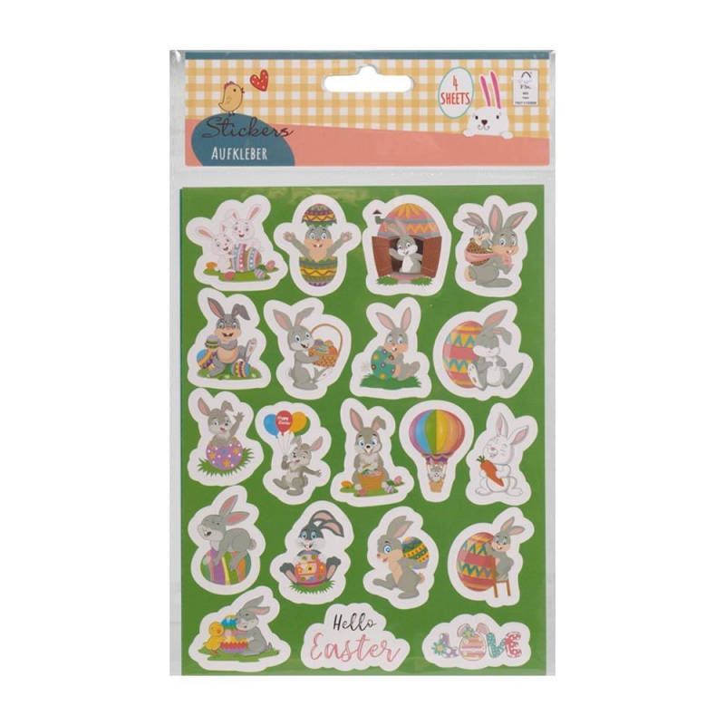 Πασχαλινά αυτοκόλλητα 4 φύλλα