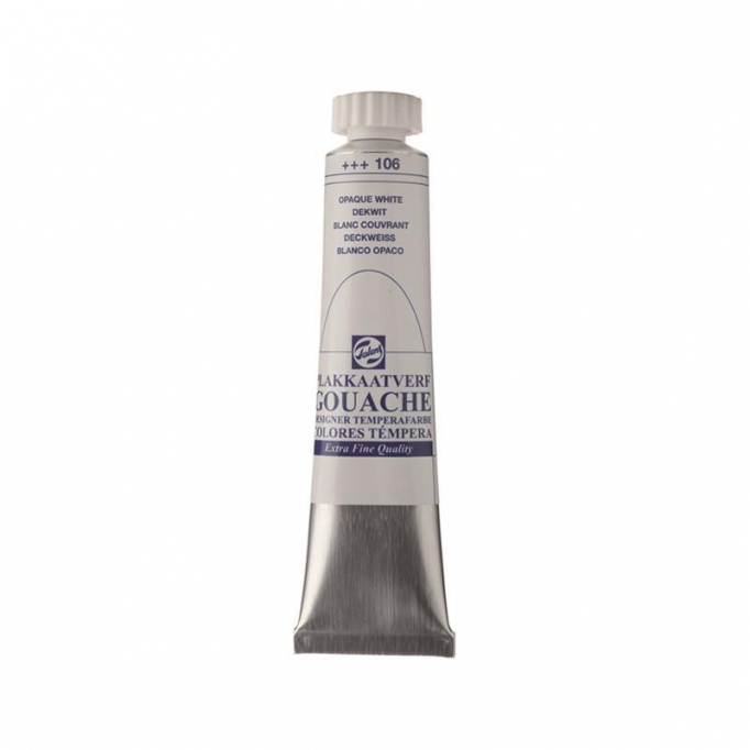 Talens τέμπερες extra fine 106 white opaque 20ml