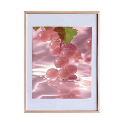 Κορνίζα τοίχου μεταλλική ροζ-χρυσή με ακρυλικό τζάμι 60x40εκ.