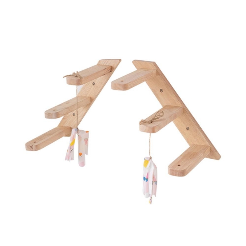 Σκάλα αναρρίχησης γάτας Nextdeco Natural μασίφ ξύλο Υ24x29,5x22εκ.