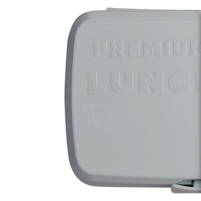 Φαγητοδοχείο πλαστικό γκρι 21×15×8,5εκ.