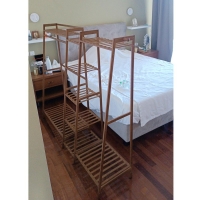 Κρεμάστρα ράγα οργάνωσης ρούχων Nextdeco ξύλινη μπαμπού Υ140x160x40εκ. Κρεμάστρα ράγα οργάνωσης ρούχων Nextdeco ξύλινη μπαμπού Υ140x160x40εκ.