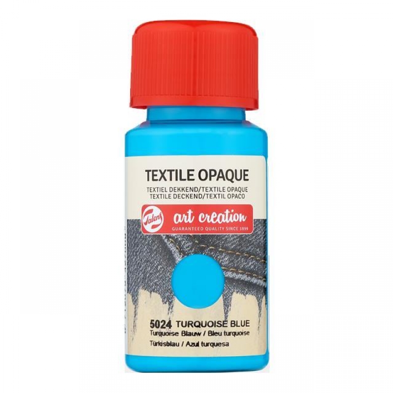 Talens χρώμα textile opaque 5024 turquoise blue 50ml Talens χρώμα textile opaque 5024 turquoise blue 50ml
