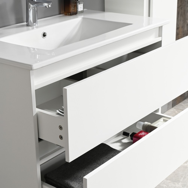 Σετ μπάνιου Nextdeco Avra white συναρμολογημένο Σετ μπάνιου Nextdeco Avra white συναρμολογημένο