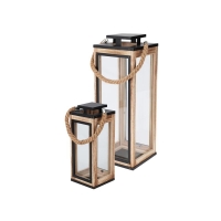 Φανάρια ξύλινα σετ 2 τμχ 32εκ. - 50εκ. Φανάρια ξύλινα σετ 2 τμχ 32εκ. - 50εκ.