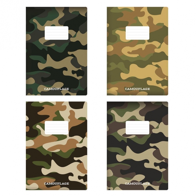 Next  τετρ. καρφίτσα "Camouflage" 17x25εκ. 40φυλ.