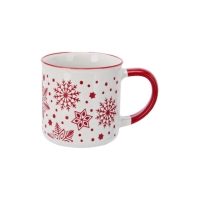 Κούπα stoneware 250ml χριστουγεννιάτικη Χιονονιφάδες Κούπα stoneware 250ml χριστουγεννιάτικη Χιονονιφάδες