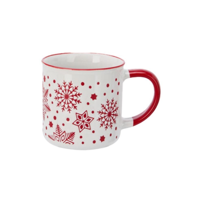 Κούπα stoneware 250ml χριστουγεννιάτικη Χιονονιφάδες Κούπα stoneware 250ml χριστουγεννιάτικη Χιονονιφάδες