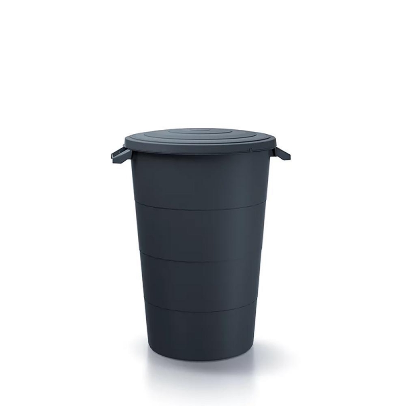Κάδος απορριμάτων KEDEN μαύρος 120L Υ67x Φ 69,6εκ. Κάδος απορριμάτων KEDEN μαύρος 120L Υ67x Φ 69,6εκ.
