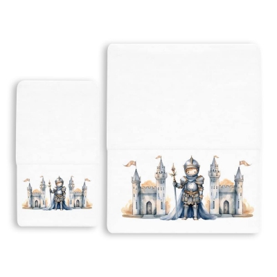 Σετ παιδικές πετσέτες Knight 100% βαμβάκι πεννιε 480gsm