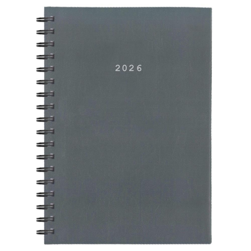 Next ημερολόγιο 2026 basic ημερήσιο σπιράλ γκρι 12x17εκ. Next ημερολόγιο 2026 basic ημερήσιο σπιράλ γκρι 12x17εκ.