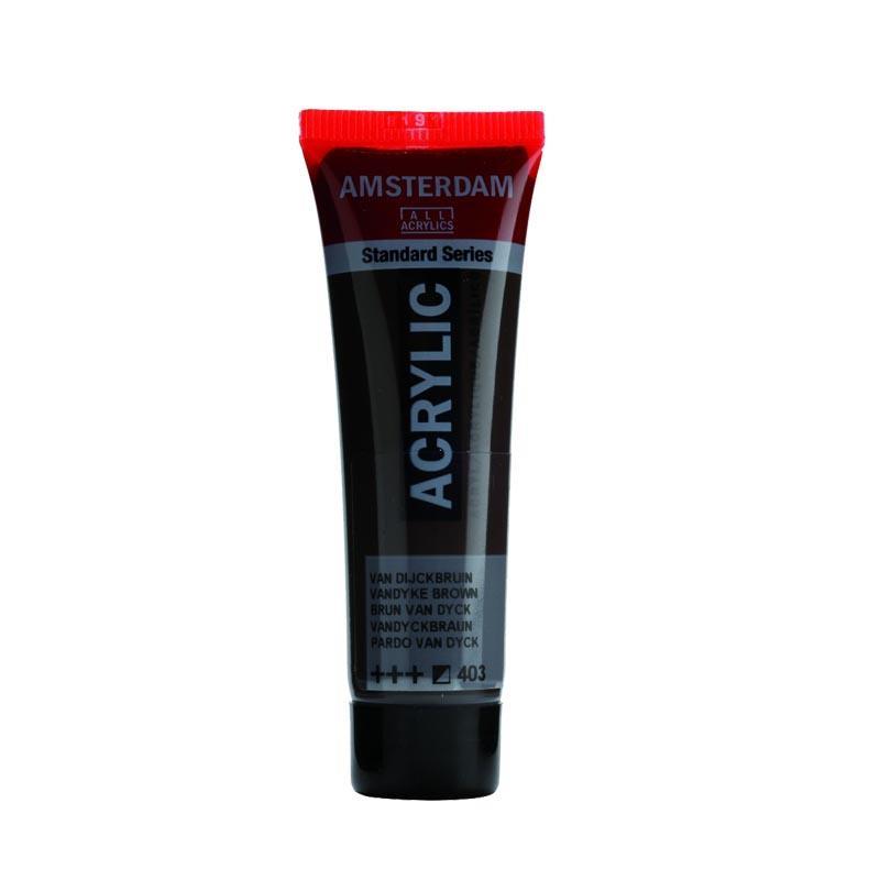 Talens amsterdam ακρυλικό χρώμα 403 vandyke brown 120ml Talens amsterdam ακρυλικό χρώμα 403 vandyke brown 120ml