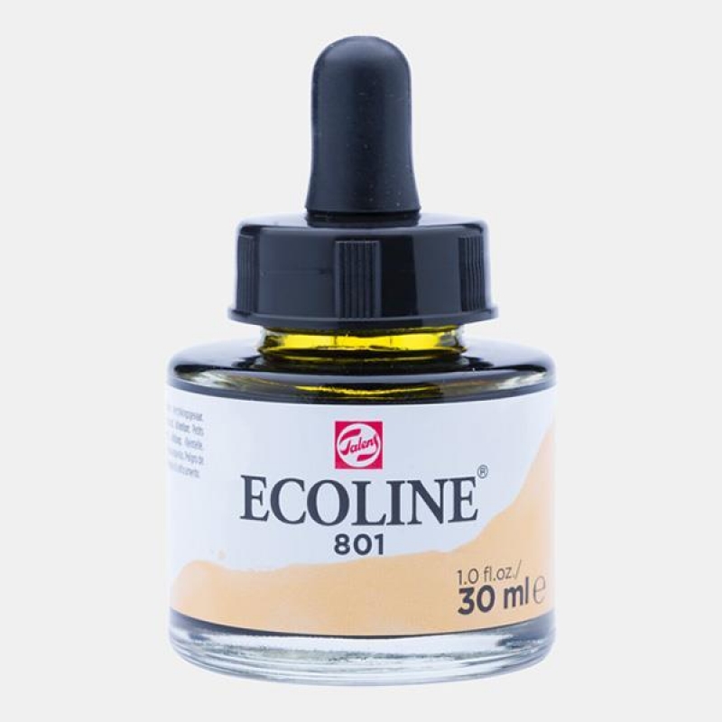 Talens Ecoline υγρό χρώμα για ακουαρέλα 801 gold 30ml