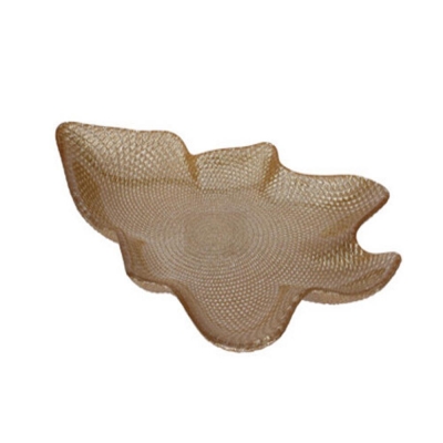 Γυάλινη πιατέλα χριστουγεννιάτικο δέντρο χρυσό  22,5x30,5x4,5εκ Γυάλινη πιατέλα χριστουγεννιάτικο δέντρο χρυσό  22,5x30,5x4,5εκ