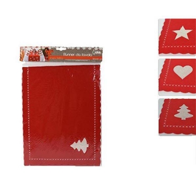 Χριστουγεννιάτικη τραβέρσα κόκκινη,  κοκτέηλ 3 σχεδίων. Διάσταση 120x30εκ. Χριστουγεννιάτικη τραβέρσα κόκκινη,  κοκτέηλ 3 σχεδίων. Διάσταση 120x30εκ.